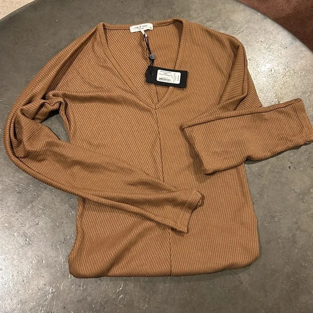 NWT Rag&Bone Camel the knit bias top - Picture 5 of 6